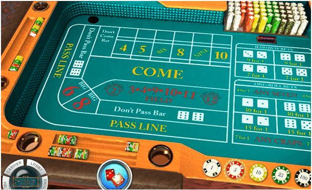 The game of online Craps to play with real CAD