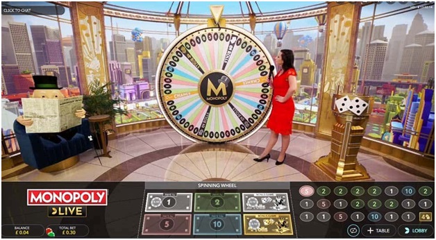 Live Casino Games - Monopoly Live