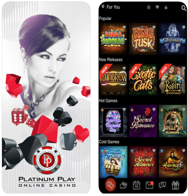 Platinum play mobile app