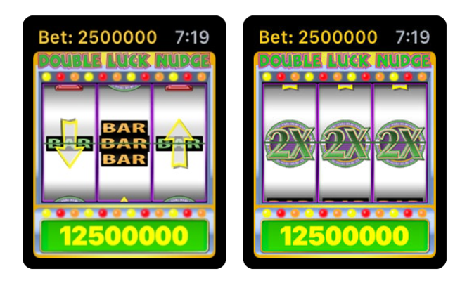 Double Luck Nudge the mobile slot game in Canada